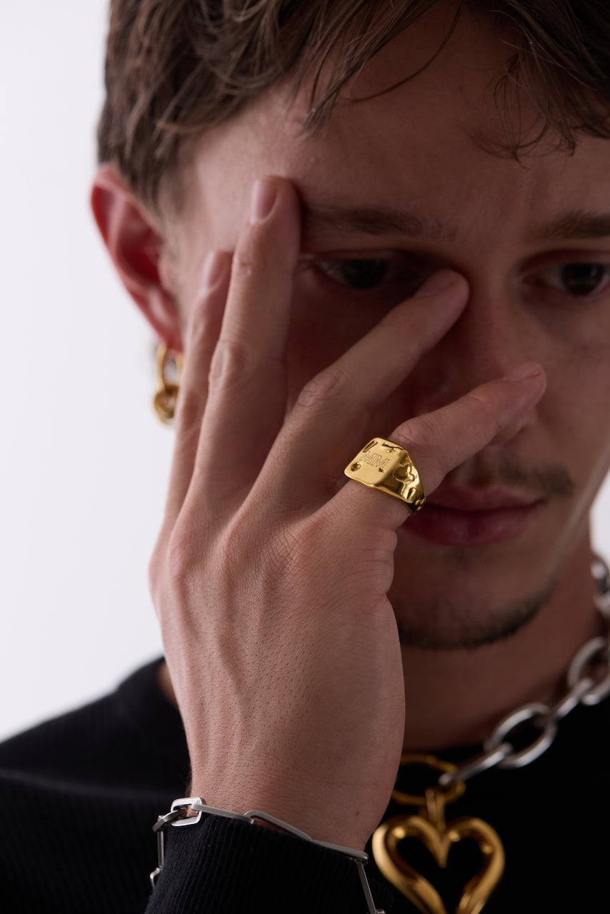 Signature Engraved Ring