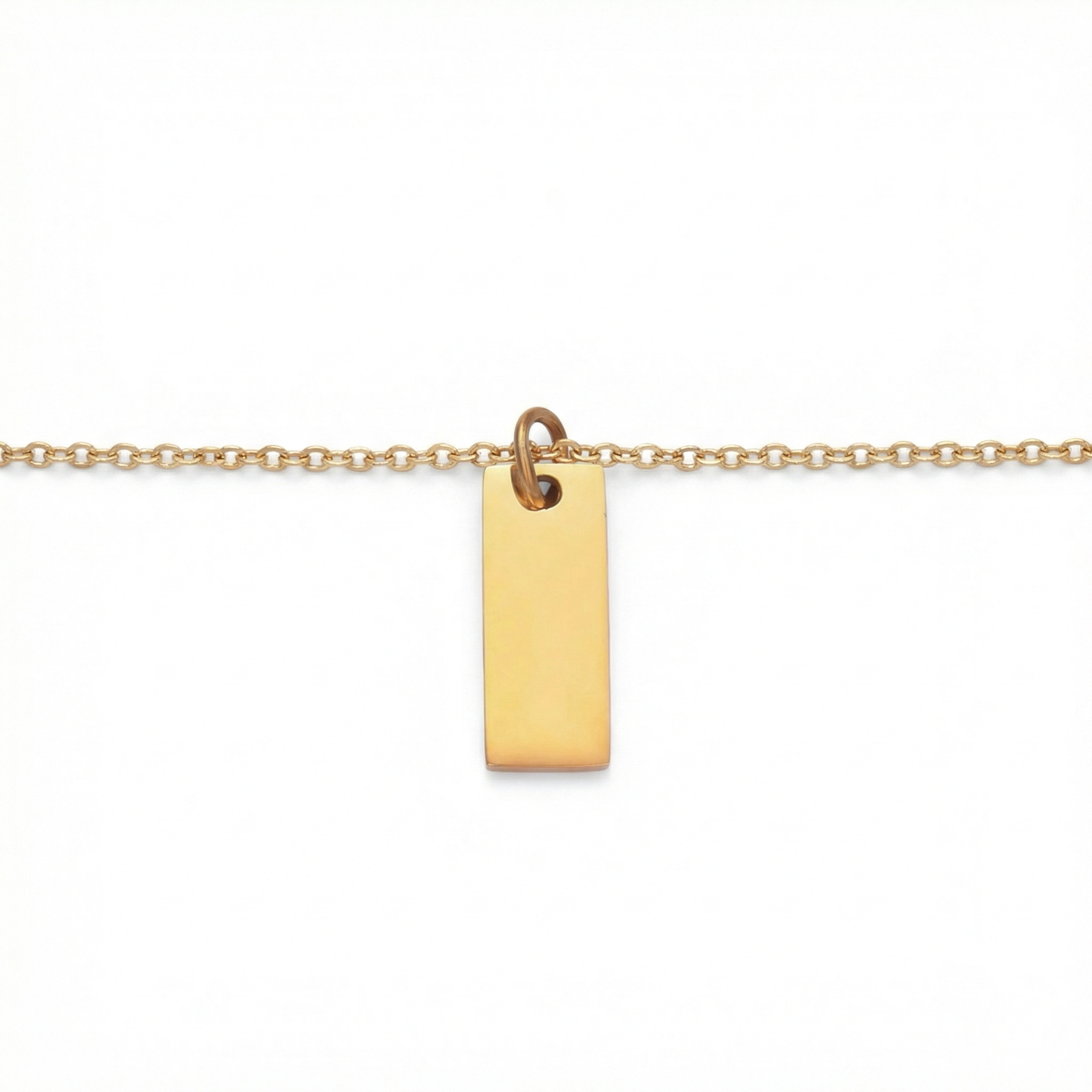 Signature Engraved Charm Necklace