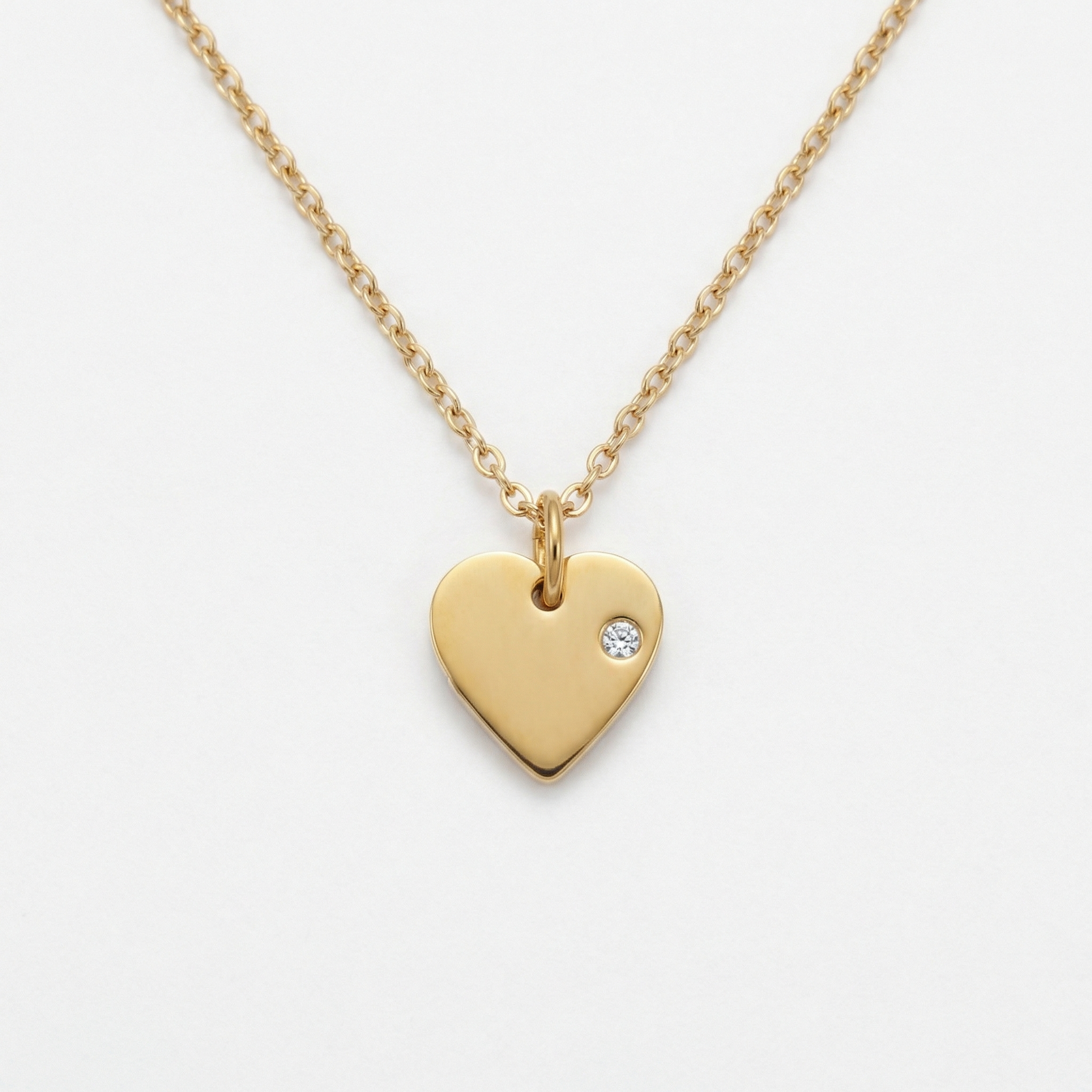 Signature Engraved Charm Necklace