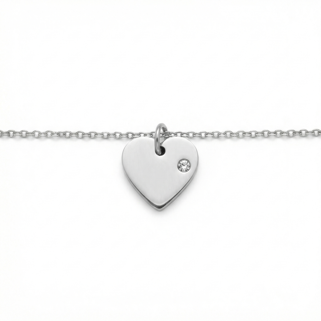 Signature Engraved Charm Necklace