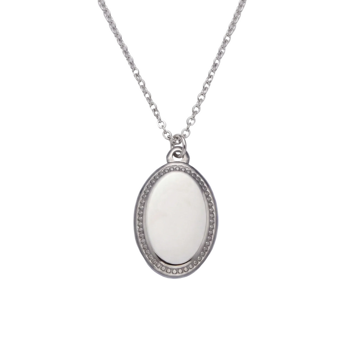 Signature Engraved Charm Necklace